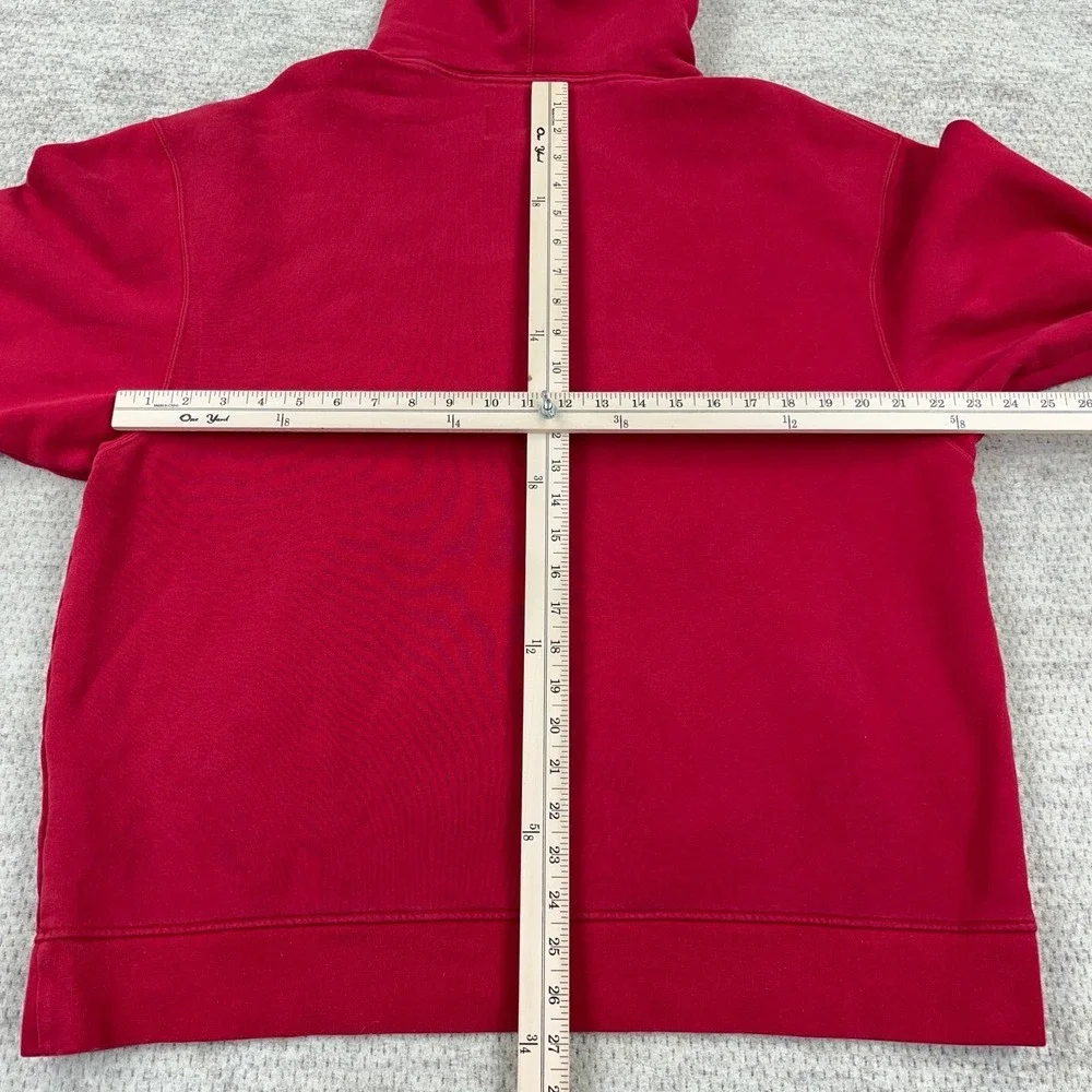 Jordan Hoodie Men XL Red‎ Black Sweatshirt Jump Man Air Y2K Loose Fit Adult